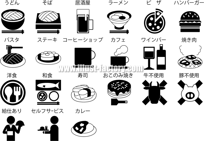 絵文字標識 レストラン 230×200×4 食事 食堂 アクリル製 ピクトグラフ ピクトグラム ピクト21(中) コーン
