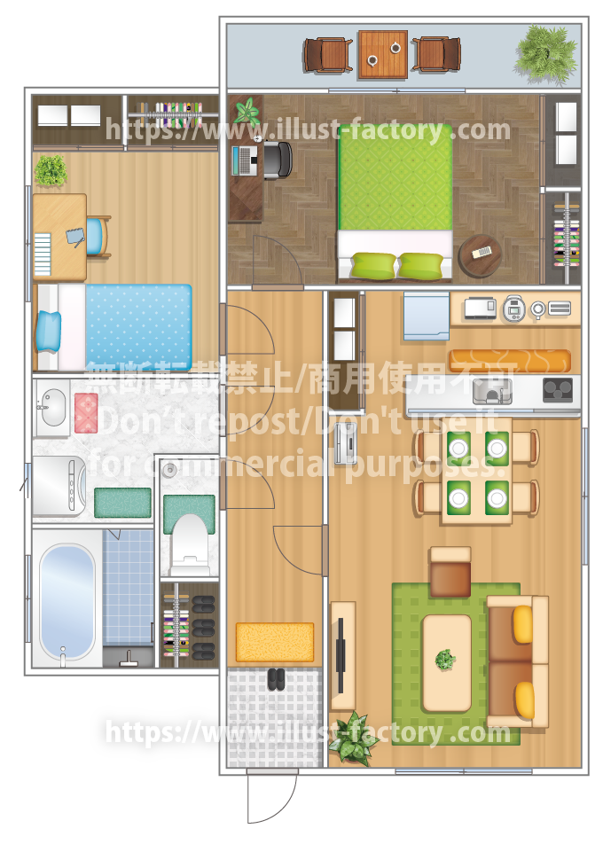 リアルタッチの住宅間取り図　H249